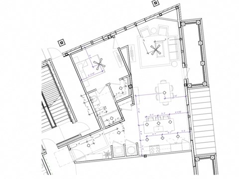 A5 Floor Plan at The Apartments at St. Marys, North Carolina